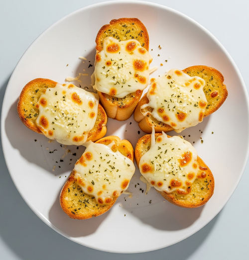 Garlic Bread Slices With Cheese 